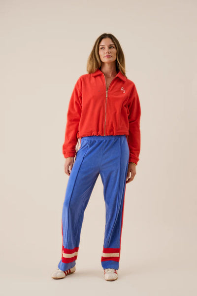Sherpa Zip Through Jacket - Red