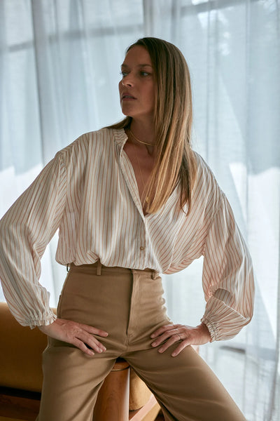 Solace Shirt - Chateau Stripe Sand