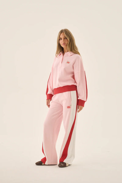 Waffle Splice Sweatshirt - Ballet Pink