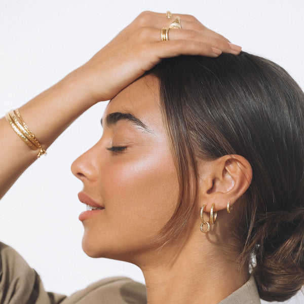 Arabella Gold Hoop Earrings