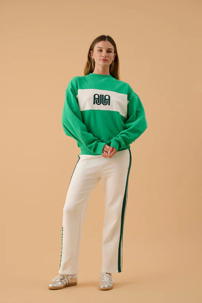 AJ Sweatshirt in Tropical Green