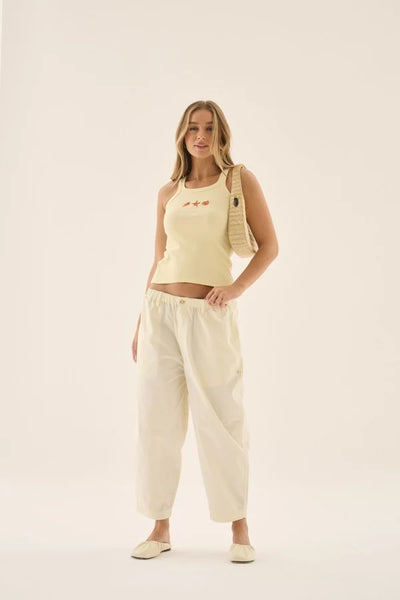 AJ Barrel Pant- Coconut