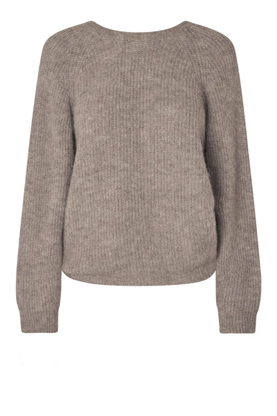 Flare Knit - Dark Beige Melange