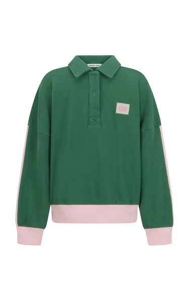 Waffle Splice Sweatshirt - Sage