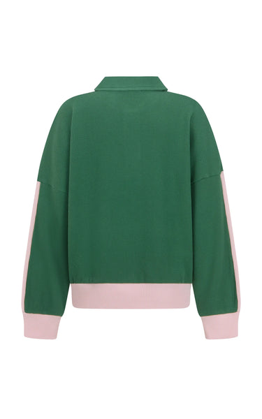 Waffle Splice Sweatshirt - Sage