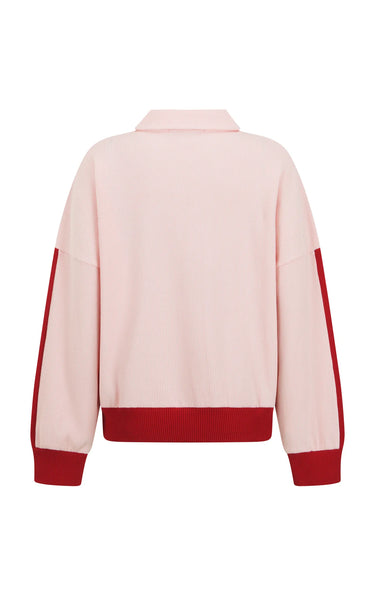 Waffle Splice Sweatshirt - Ballet Pink
