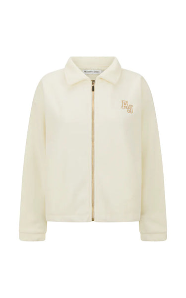 Sherpa Zip Through Jacket - Coconut