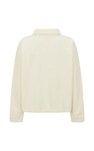 Sherpa Zip Through Jacket - Coconut