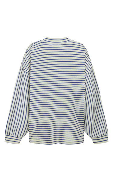 AMJ Waffle Long Sleeve Top - Navy