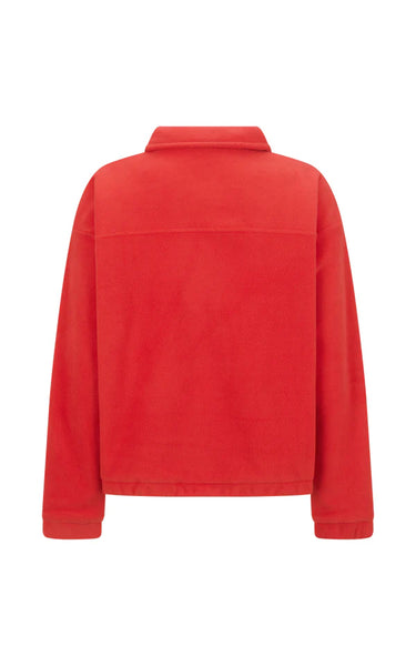 Sherpa Zip Through Jacket - Red