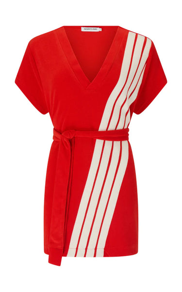 Tropiques Terry Dress in Apple Red