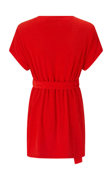Tropiques Terry Dress in Apple Red