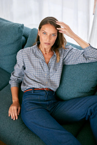 The Amina Blouse - Check