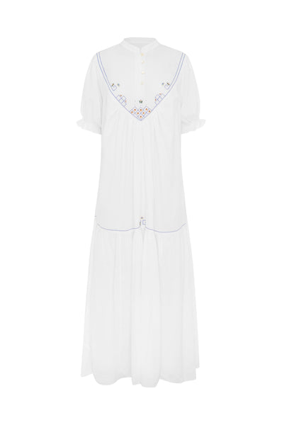 Bowie Embroidered Maxi Dress