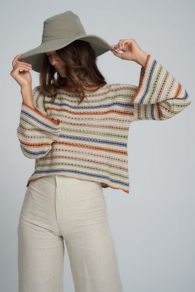 Collectiva Stripe Knit Top