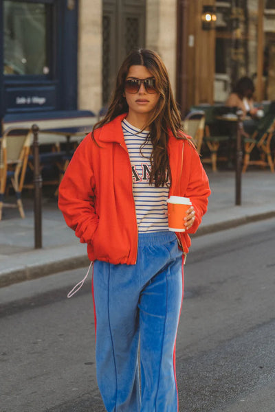AMJ Waffle Long Sleeve Top - Navy