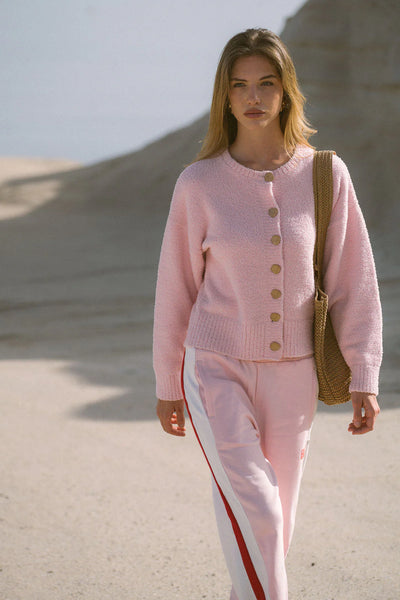 Aimes Shell Cardigan - Ballet Pink