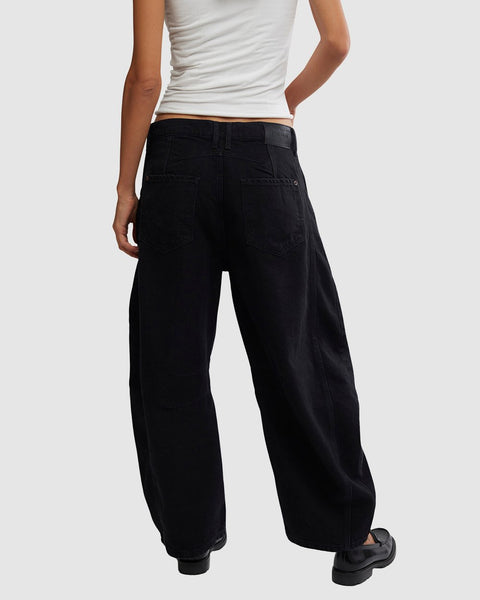 Good Luck Barrel Jeans- Black