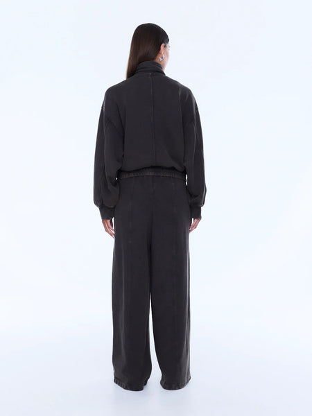Willow Zip Through Sweater - Washed Bark