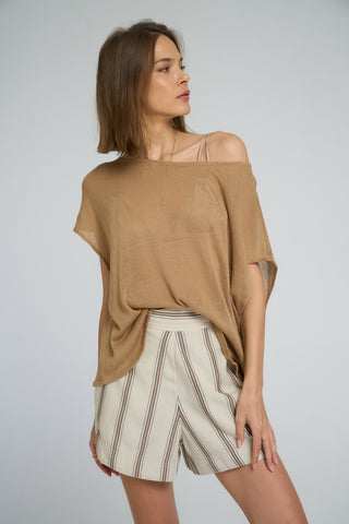 Field Tee- Light Brown
