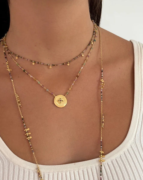 Multi Tourmaline Haveli necklace