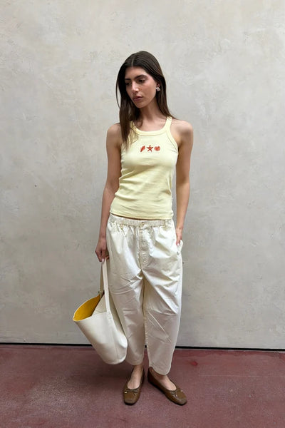 AJ Barrel Pant- Coconut