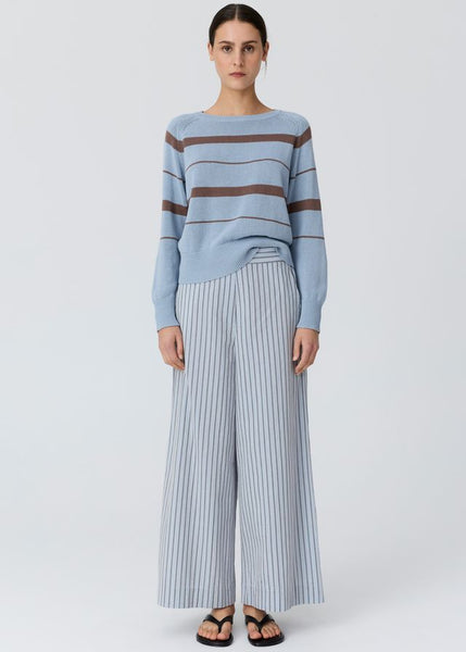 Rosin Stripe Knit - Blue/Choc