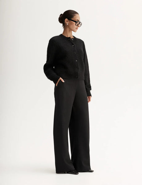 Abigail Wool Cardigan - Black