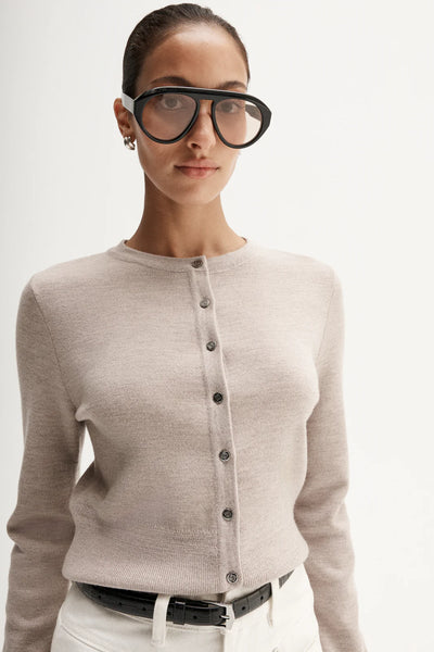Madeline Knit Cardigan - Pebble