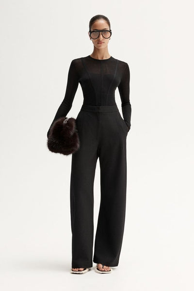 Silia Knit Top - Black