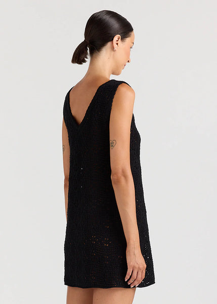 Messina V Crochet Knit Dress