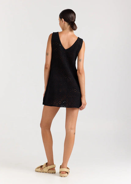 Messina V Crochet Knit Dress