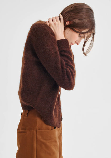Albi Knit Cardigan - Chocolate