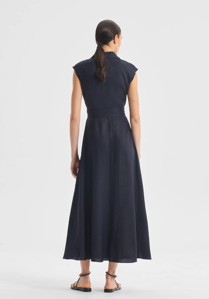 Vera Wrap Dress - Navy