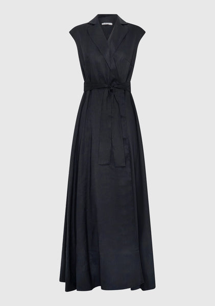 Vera Wrap Dress - Navy