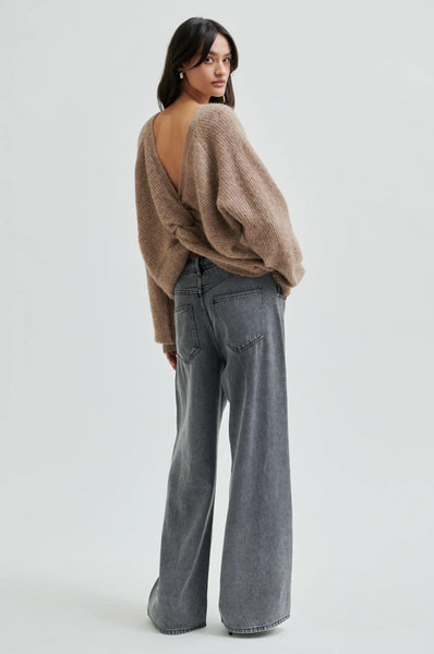 Flare Knit - Dark Beige Melange