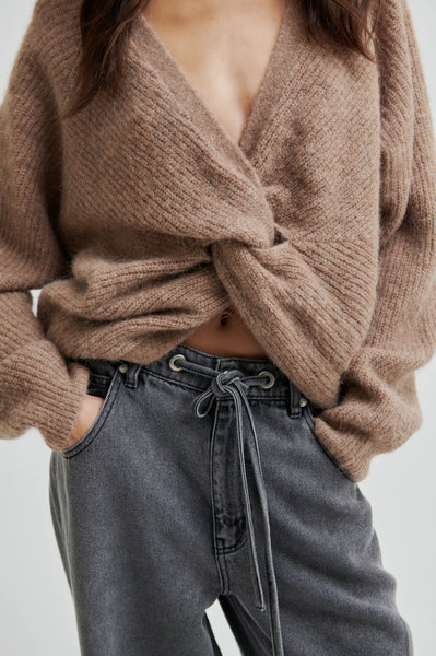 Flare Knit - Dark Beige Melange