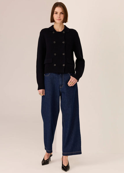 Taylor Double Knit Jacket - Black