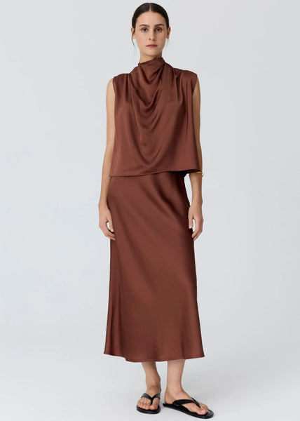 Innes Bias Skirt - Toffee