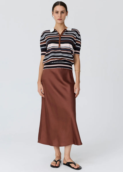 Dahlia Knit Polo - Multistripe