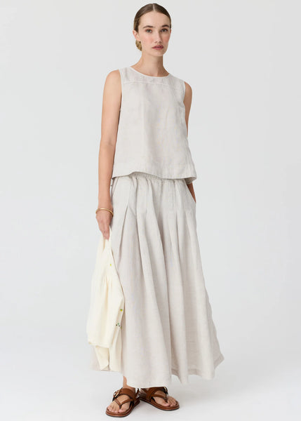 Frankie Button Tank - Natural