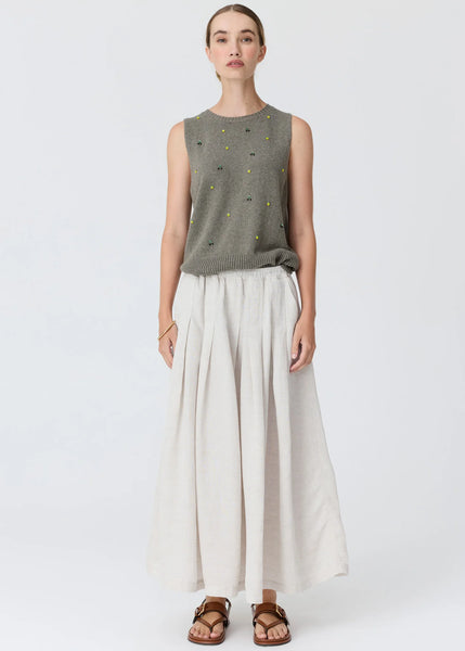 Frankie Pleat Skirt - Natural
