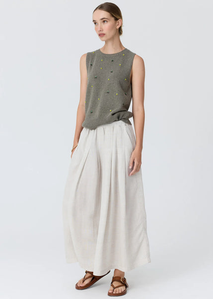 Frankie Pleat Skirt - Natural