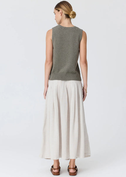 Frankie Pleat Skirt - Natural