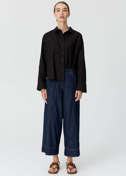Anise Crop Denim Pants - Denim