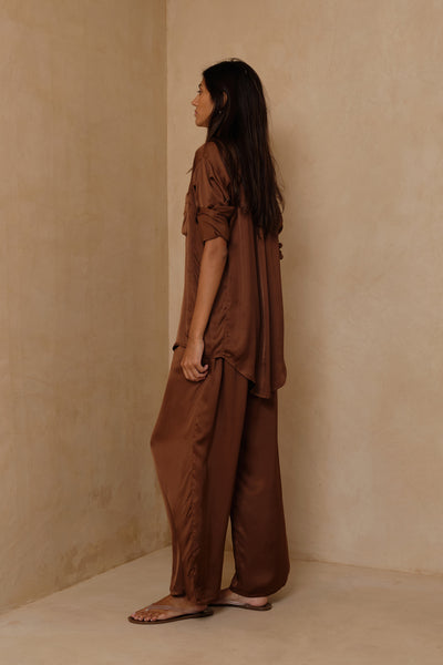 Solana Pants - Cacao Brown