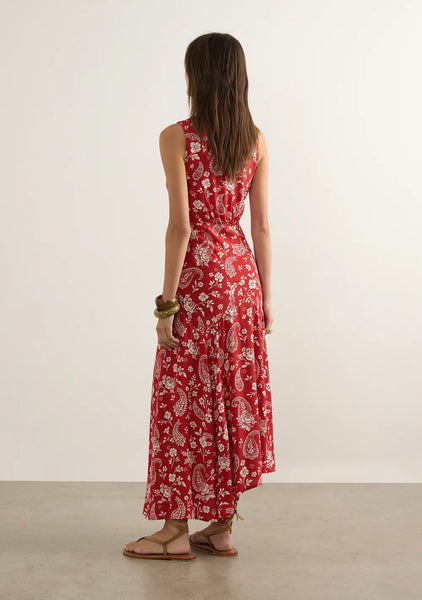 Rochelle Midi Dress - Red
