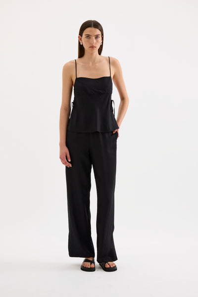 Jaslynn Tencel Top - Black