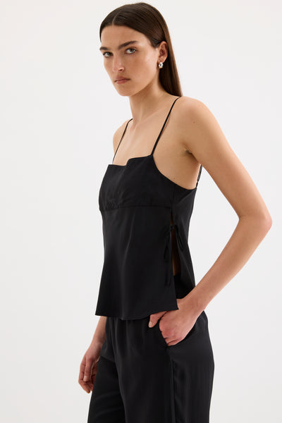 Jaslynn Tencel Top - Black