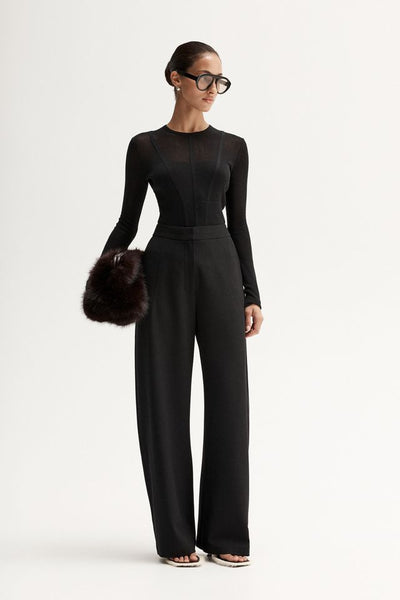Silia Knit Top - Black